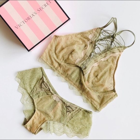 Victoria's Secret Other - Victorias Secret Light Green Lingerie Set